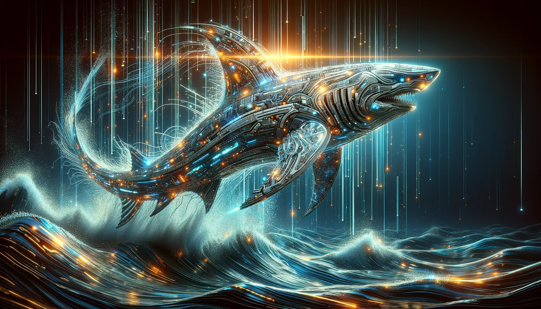 From coding to creativity: Generating AI-powered 'Code Shark' images